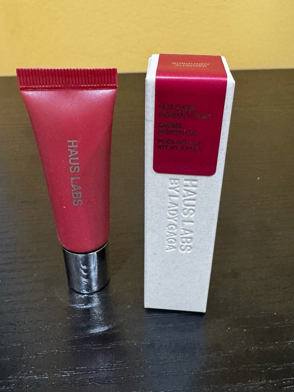 HAUS LABS by Lady Gaga Hy-Power Pigment Paint in Burgundy Shimmer, full size